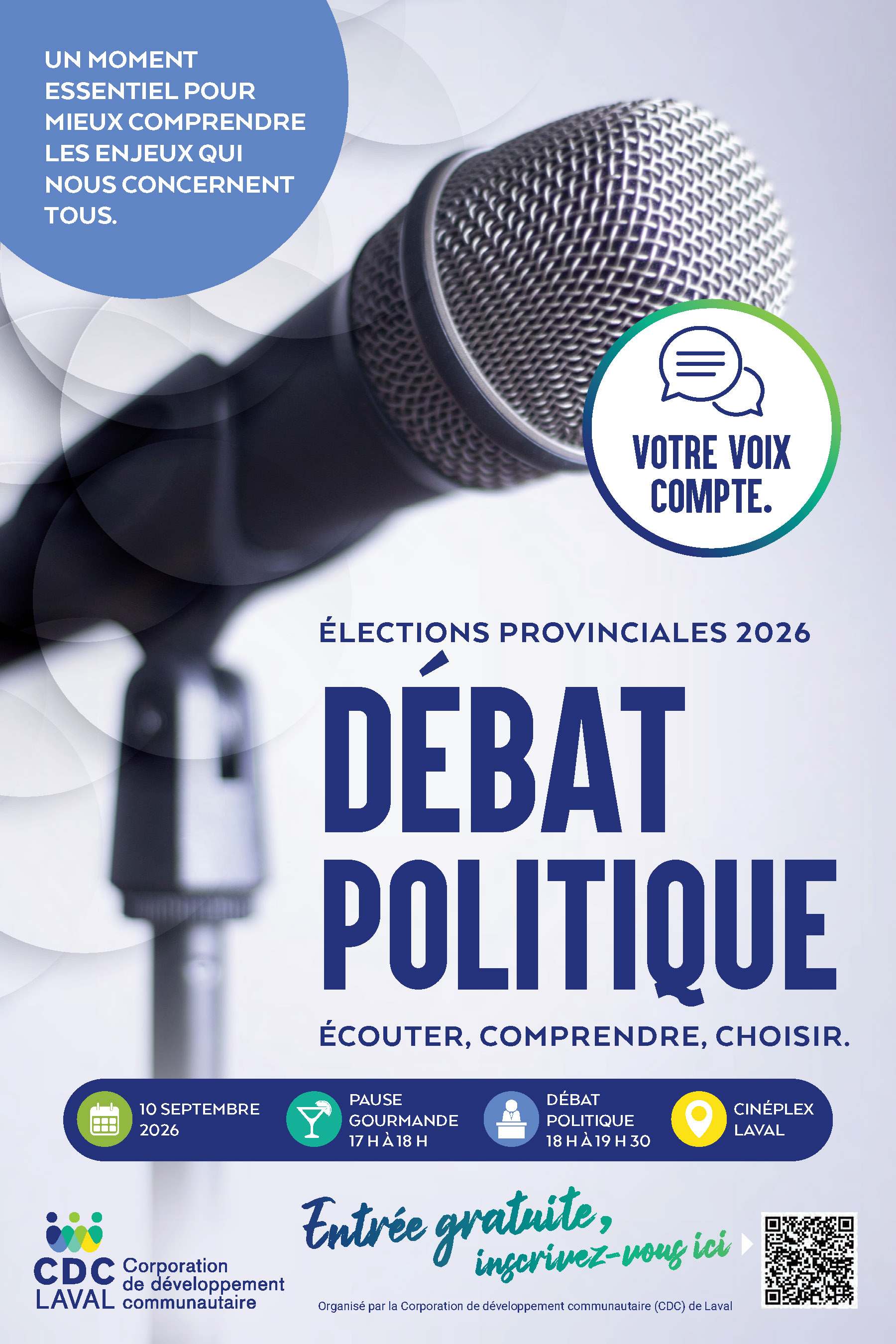 Débat politique provinciale 2026 Débat politique provinciale 2026