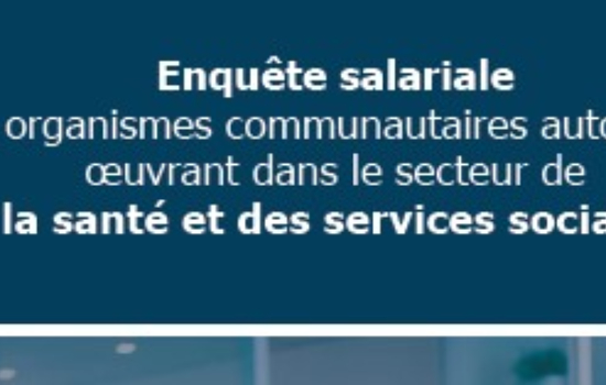 Enquête salariale des organismes communautaires autonomes