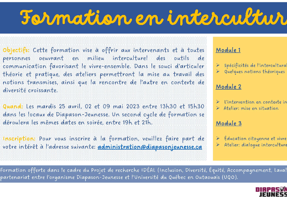 Formation en interculturel