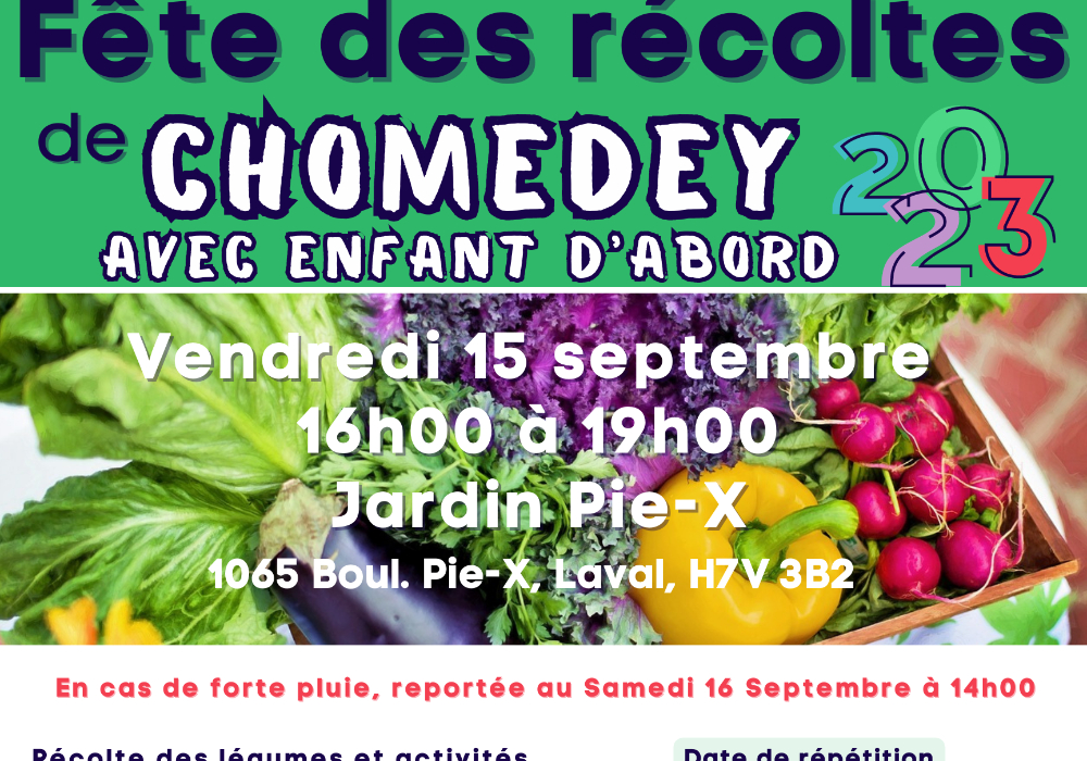 Fête des récoltes - Jardin collectif Pie-X