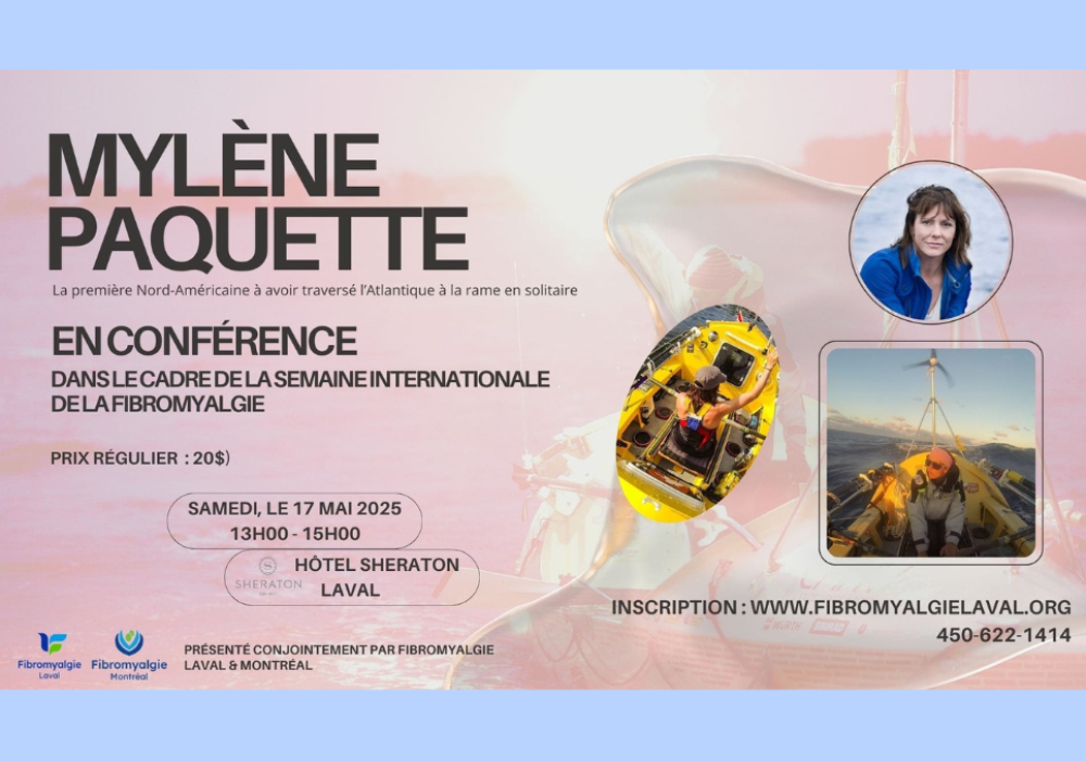 Conférence Mylène Paquette - Journée internationale de la fibromyalgie