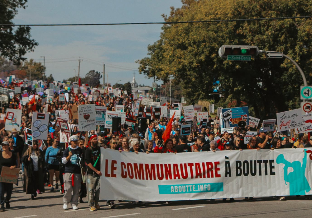 150 Lavallois &agrave; boutte militent pour le communautaire &agrave; Trois-Rivi&egrave;res